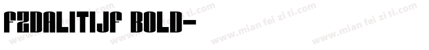 FZDaLiTiJF Bold字体转换